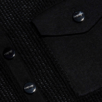 L'Agence Carine Pointelle Collared Sweater - Black