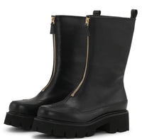 Ilse Jacobsen Miley Mid Calf Chelsea Boot -  Black