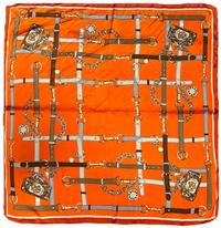 Equestrian Charm Silk Scarf