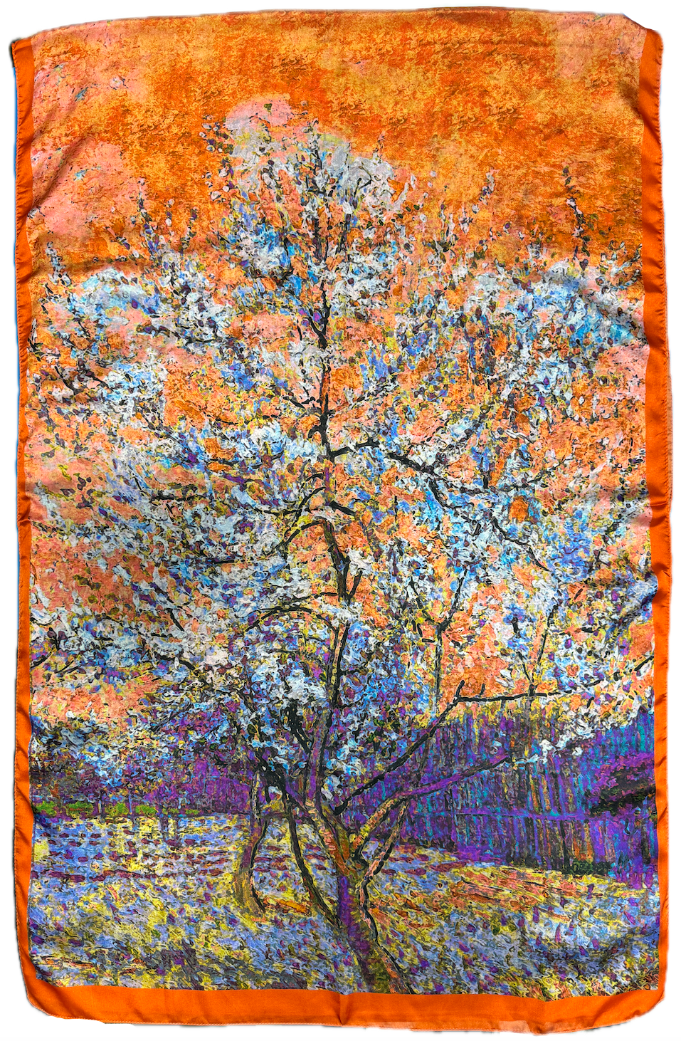 Foulard en soie Impression Lever de Soleil