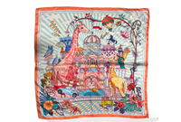 Très Chic Silk Scarf Animal Castle