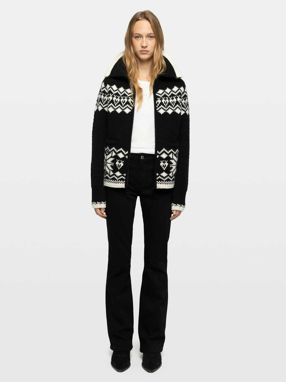 Zadig & Voltaire Gildas Friezes Sweater Black