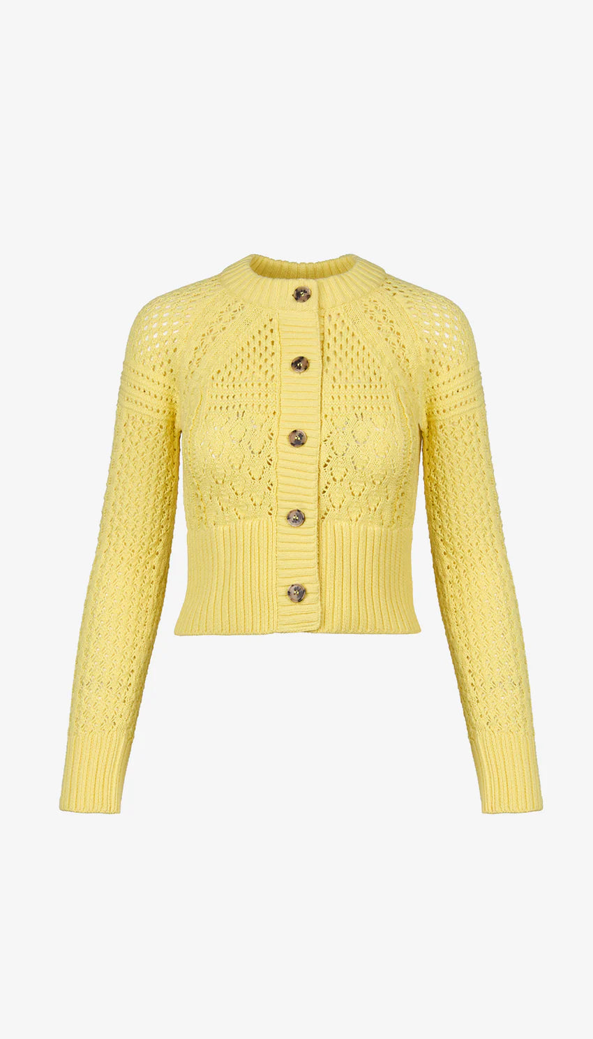 Smythe Crochet Cardigan Yellow