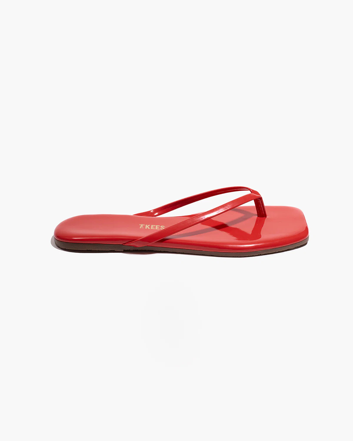 Tkees Square Toe Lily Red Gloss