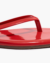 Tkees Square Toe Lily Red Gloss