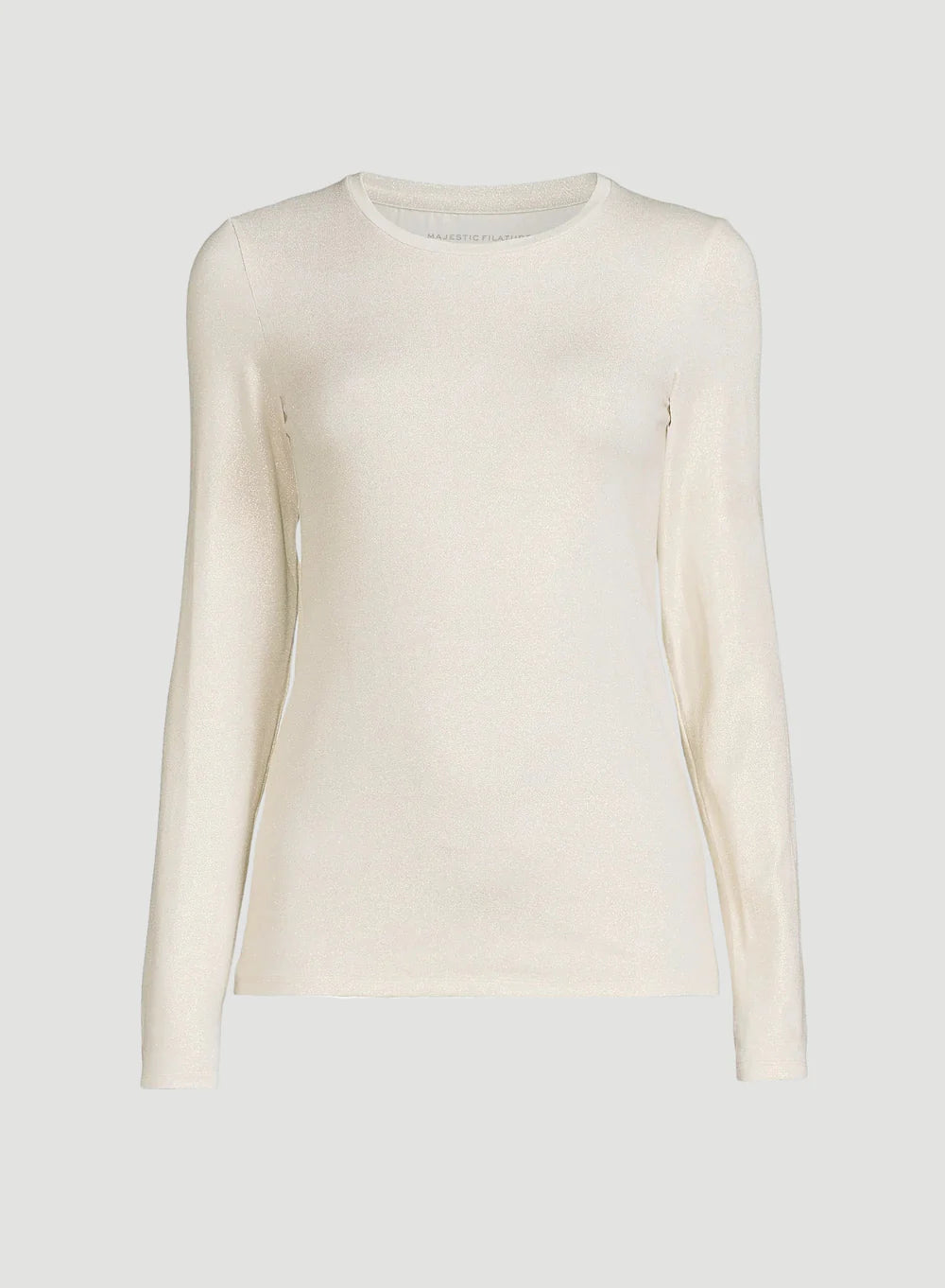 Majestic Filatures Soft Touch Metallic Turtleneck