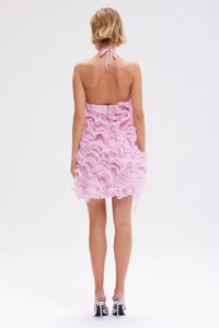 PatBO Silk Plisse Mini Dress