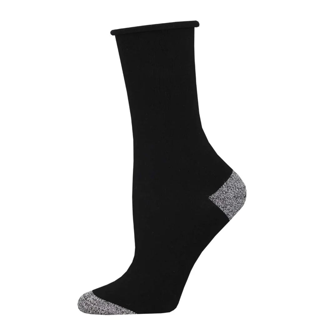 Contrast Heel Toe Socks