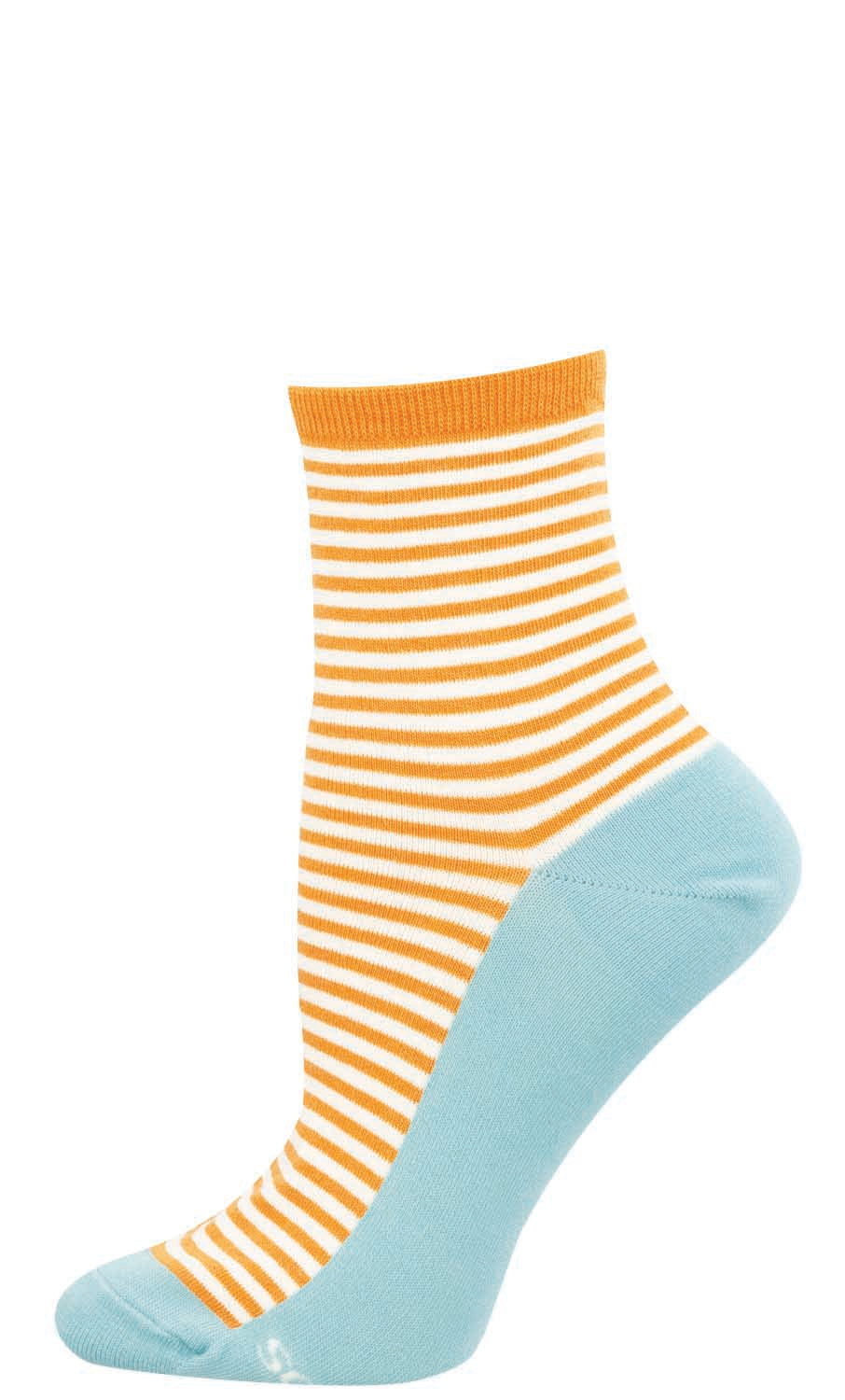 Socksmith SAILOR CONTRAST FOOTBED  ORANGE/BLUE