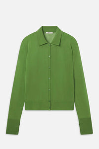 Frame The Collared Cardi Peridot