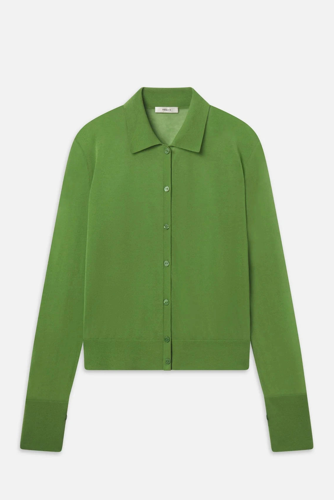 Frame The Collared Cardi Peridot