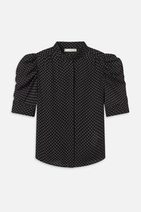Frame The Gillian Top Black Multi