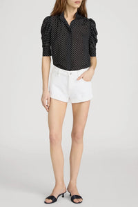 Frame The Gillian Top Black Multi