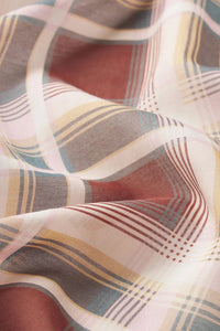 Frame The Plaid boy Shirt Silver Peony Plaid
