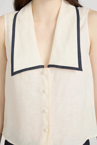 Frame The Cabana Top Cream Multi