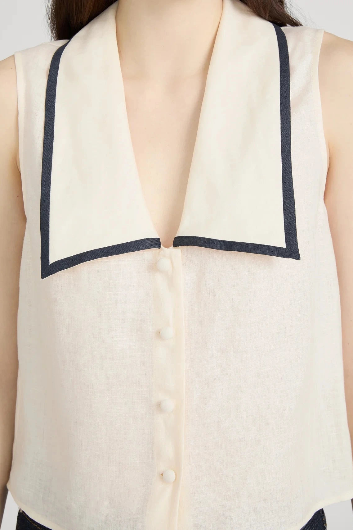 Frame The Cabana Top Cream Multi