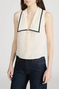 Frame The Cabana Top Cream Multi