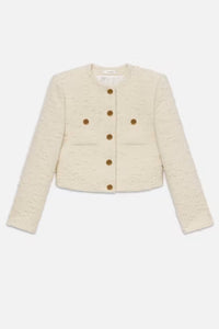 Frame Cropped Button Front Jacket