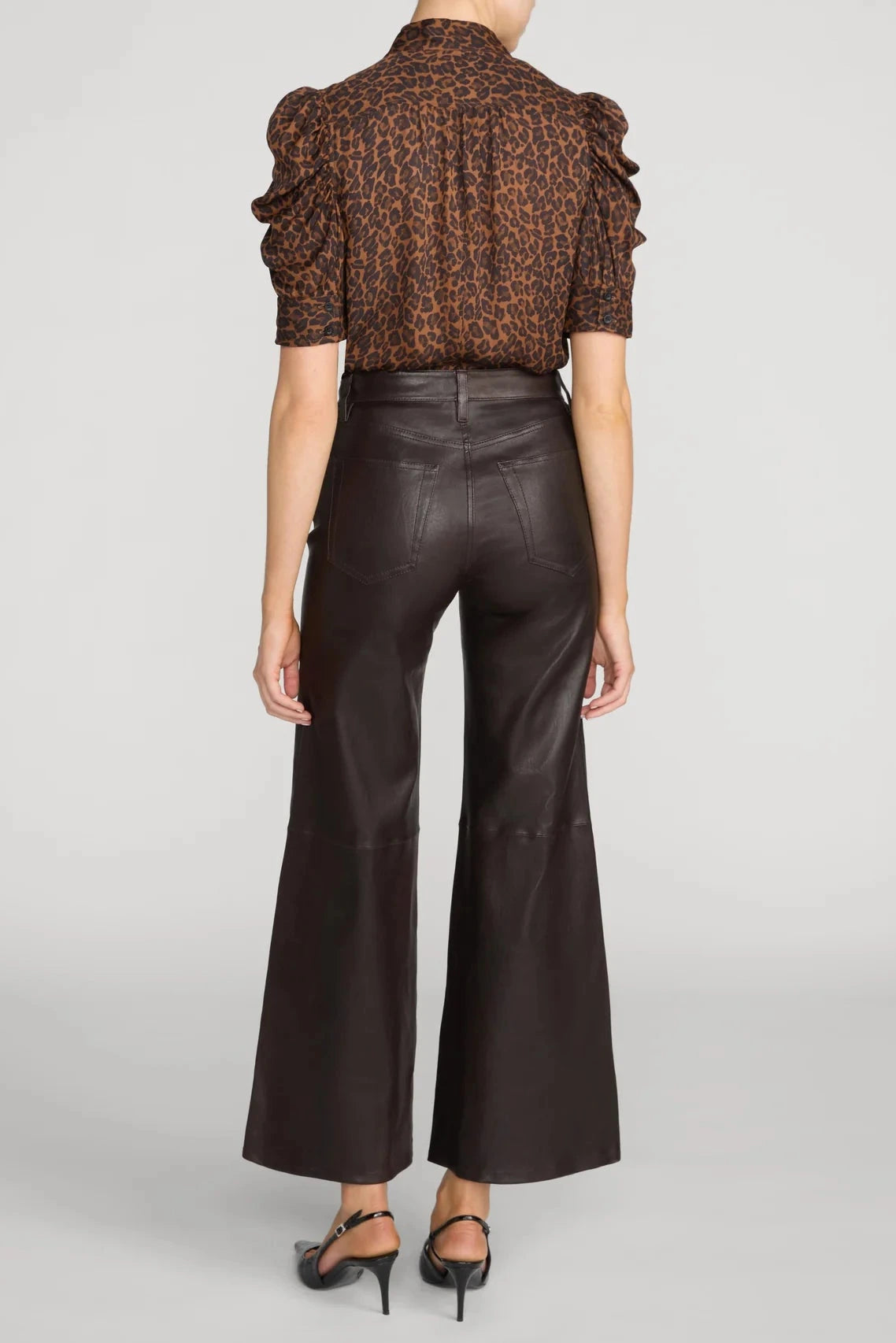 Frame The Gillian Blouse - Light Leopard Multi