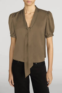 Frame The Sonnet Blouse - Moss