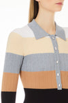 Liu Jo Patterned Long Sleeve Polo-Sweater