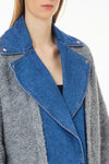 Liu Jo Denim Wool Coat