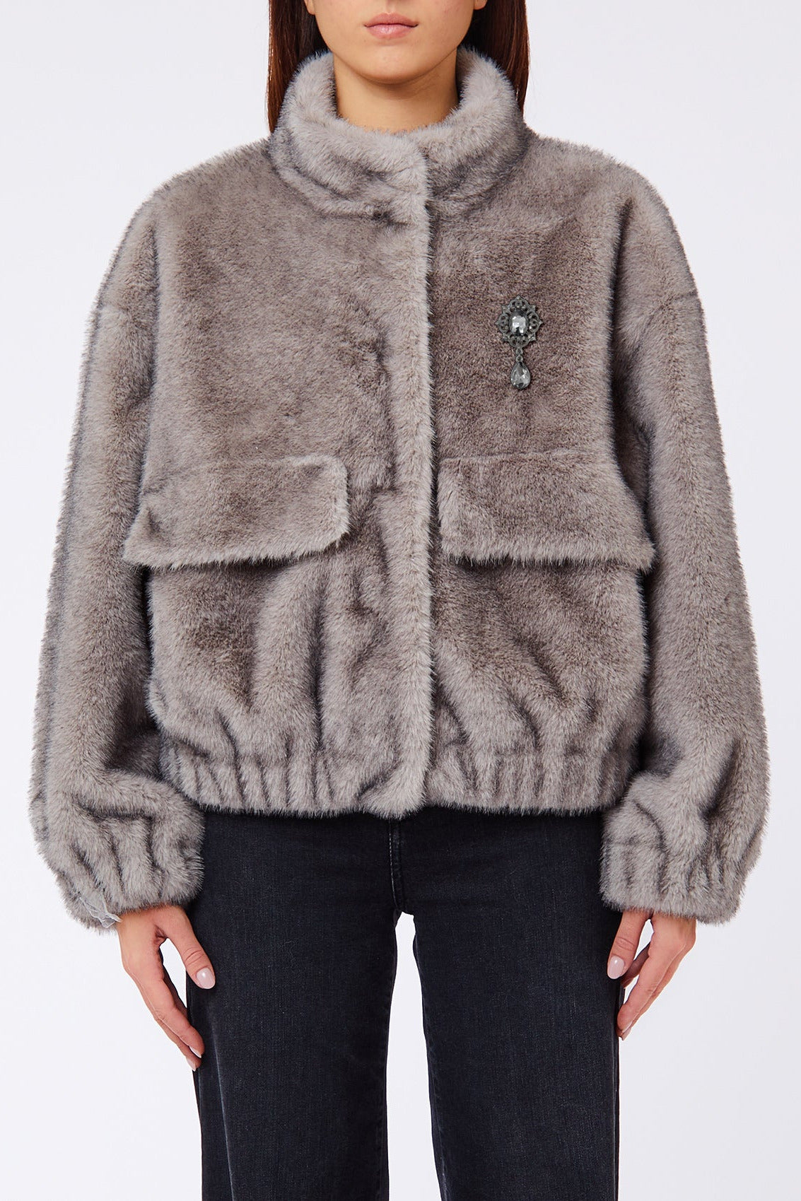 Liu Jo Jacket Silver Grey