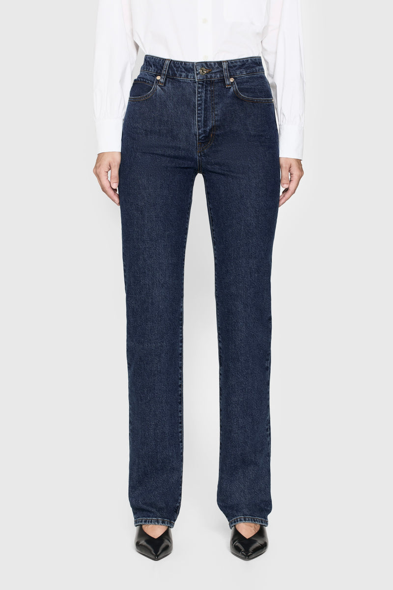 Frame The Ruler High Rise Straight Leg Jeans