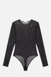 Frame Stretch Mesh Bodysuit