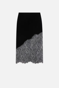 Frame Velvet Lace Skirt