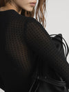 Frame The Mesh Polka Dot Top