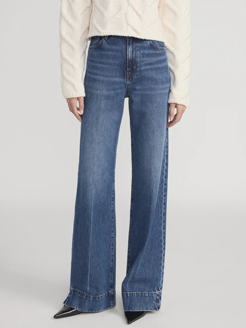 Frame The Easy Pantalon en denim Incline