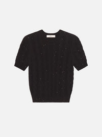 Frame The Sequin Gathered Sweater