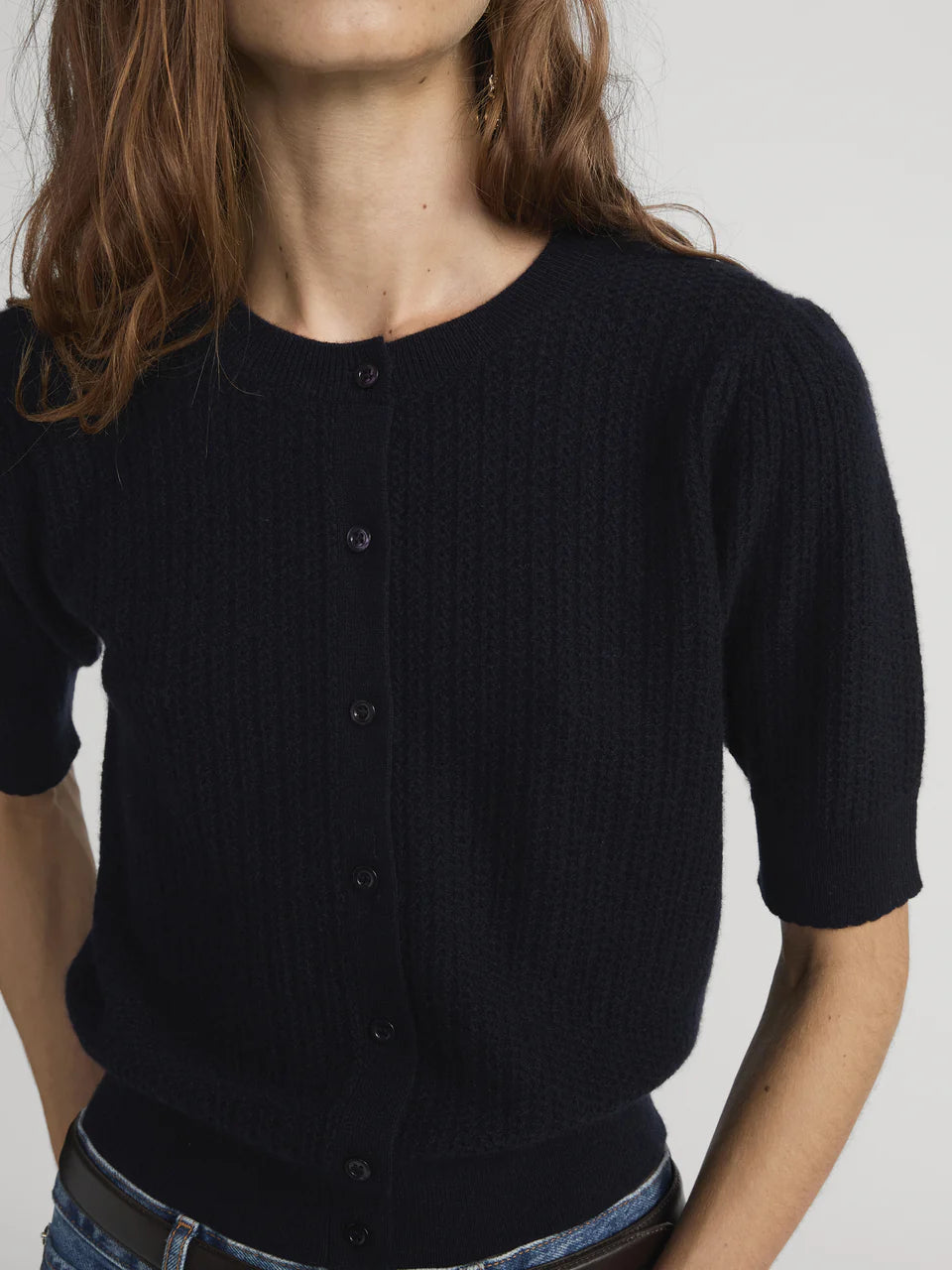 Frame The Chain Pointelle Cardi