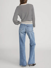 Frame The Striped Knit Sweater