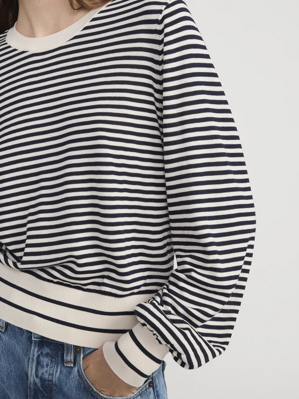 Frame The Striped Knit Sweater