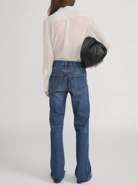 Frame Polka Dot Modern Tie Blouse