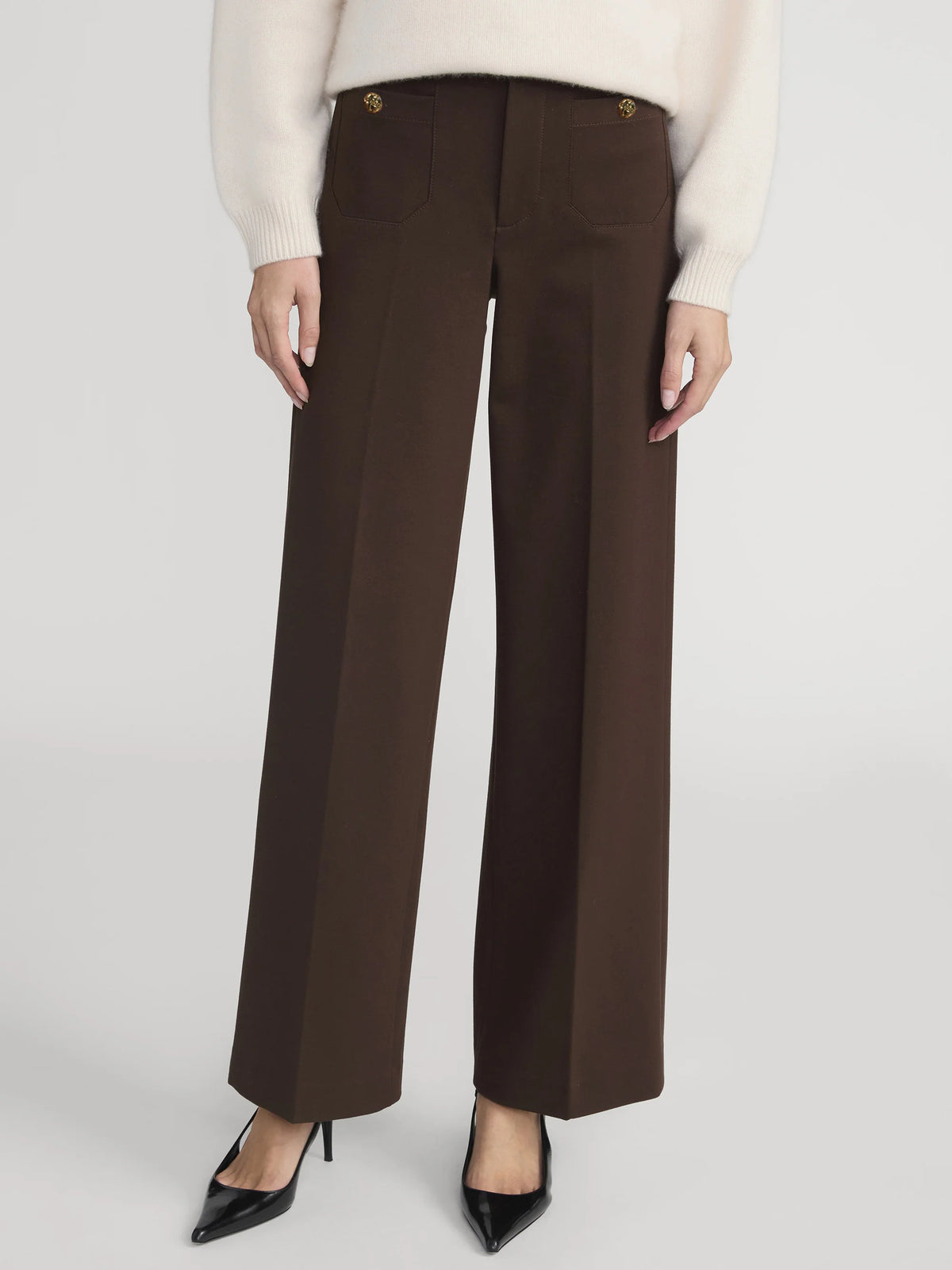 Frame The Slim Palazzo Trouser Americano