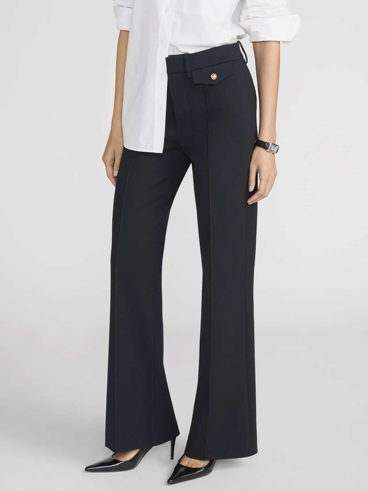 Frame The Reboot Trouser Sculpted Seam Navy