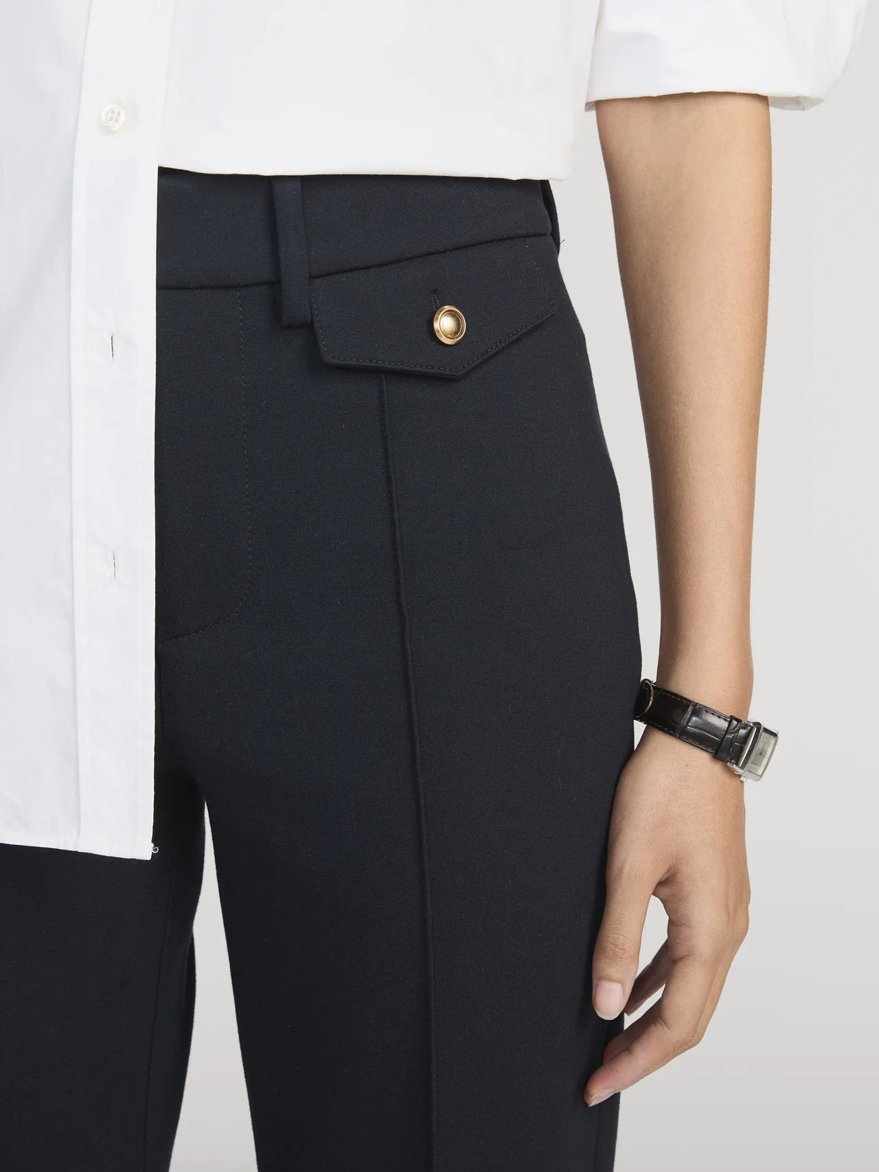 Frame The Reboot Trouser Sculpted Seam Navy