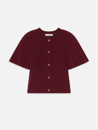 Frame The Flutter Cardi Deep Garnet