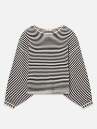 Frame Le Pull ample rayé Crème multi