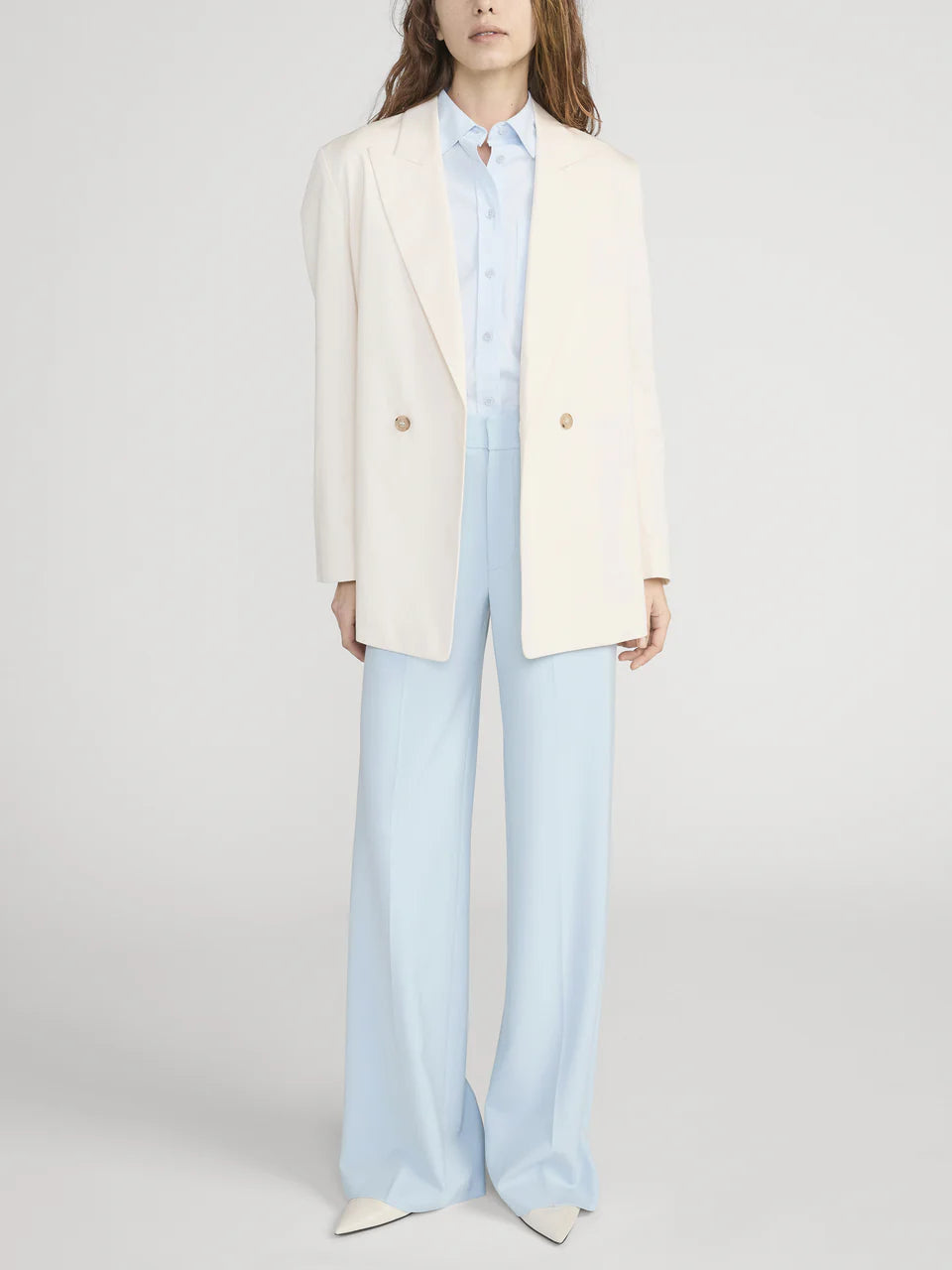 Frame Le Pantalon raffiné Bleu clair
