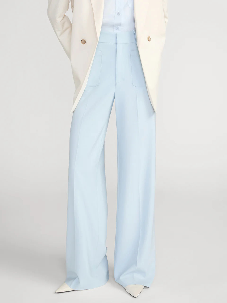 Frame Le Pantalon raffiné Bleu clair