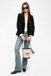 Zadig & Voltaire  Vavy Velvet Blazer Brown