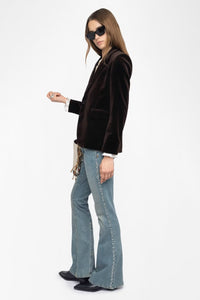 Zadig & Voltaire  Vavy Velvet Blazer Brown