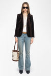 Zadig & Voltaire  Vavy Velvet Blazer Brown