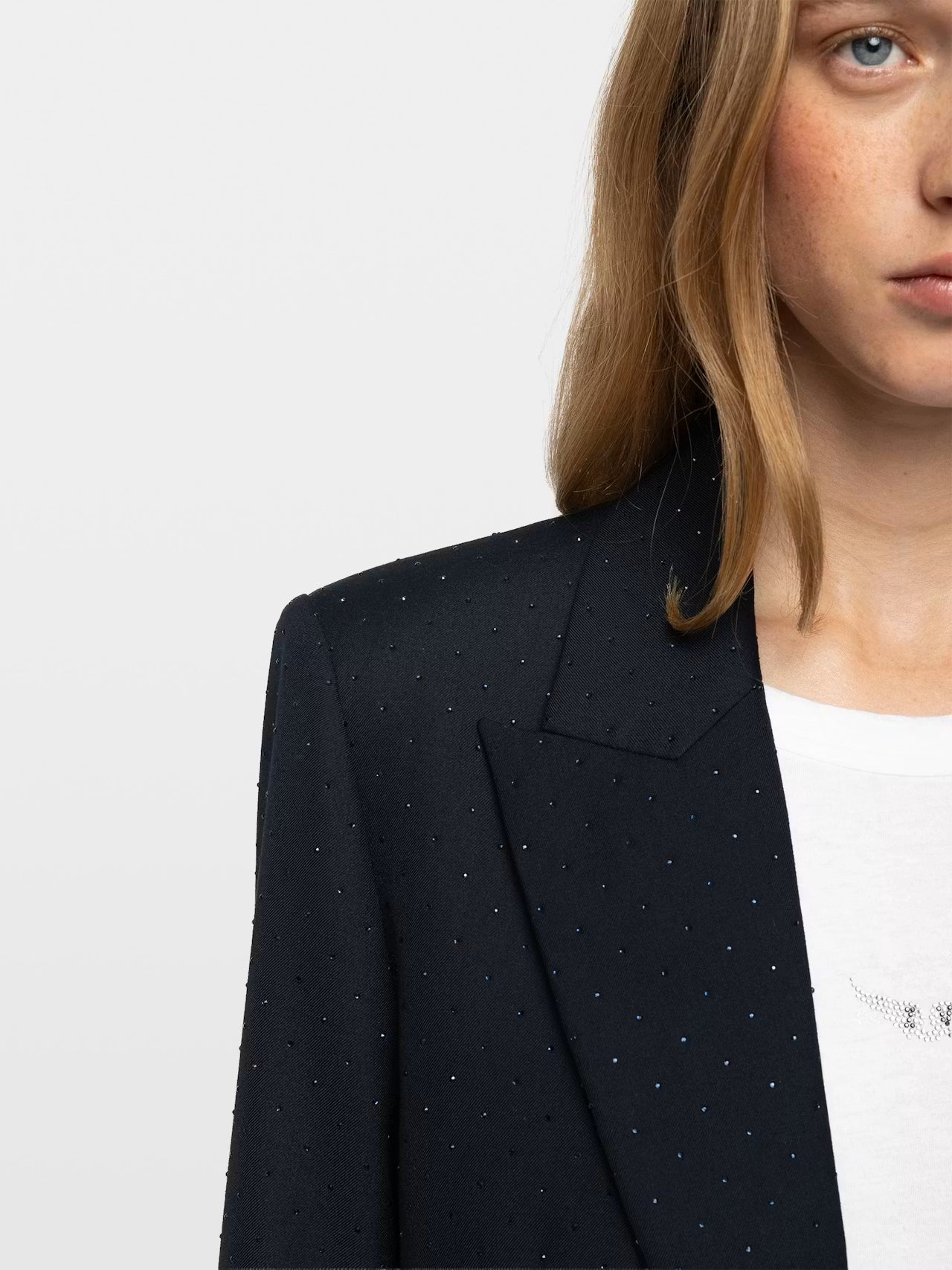 Zadig & Voltaire Vavy Tailleur Strass Jacket - Encre