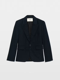 Zadig & Voltaire Vavy Tailleur Strass Jacket - Encre