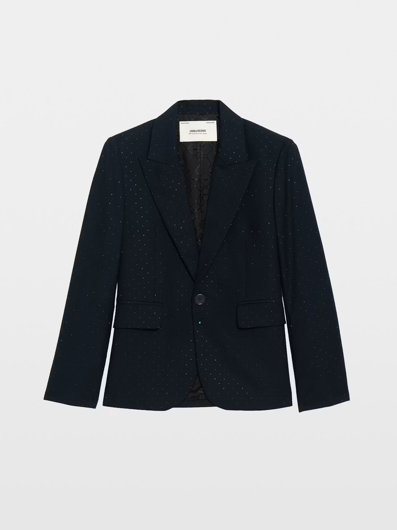 Zadig & Voltaire Vavy Tailleur Strass Jacket - Encre